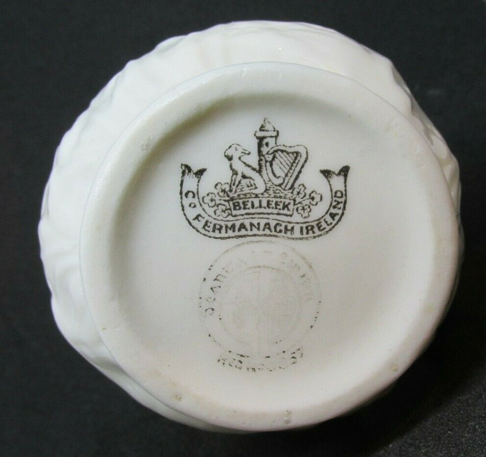 Belleek Co. Fermanagh Ireland Mini Pitcher Creamer Jug 3.5” White No