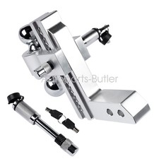 12500 Lb Towing Hitch Dual Ball Mount Trailer 2 Receiver 8 Drop Adjustable 12500 Lb Towing Hitch Dual Ball Mount Trailer 2 Receiver 8 Drop Adjustable