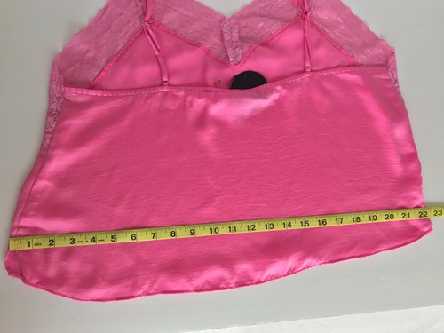 Lulu's New 2 Piece Sexy Satin Lace Set Sexy PJ Pajama Lounge Set Women's size XL - Picture 16 of 18