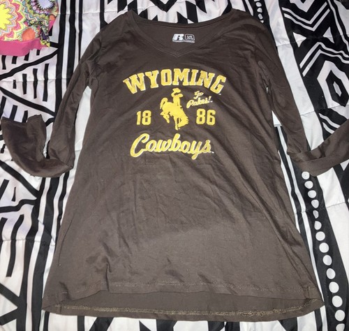 Women’s Wyoming cowboys long sleeve shirt