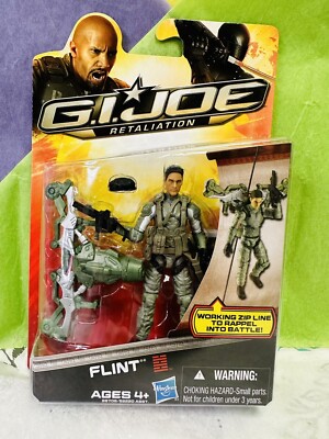 Hasbro GIJOE Retaliation 3.75'' Flint MOC With Zip Line