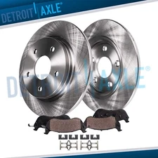 Rear Disc Brake Rotor Ceramic Brake Pads for 2005 2006 2010-2016 Honda CR-V RDX