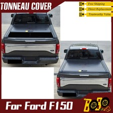 5.5ft Tonneau Cover Roll-up For 2015-2023 Ford F-150 Pickup Truck Bed