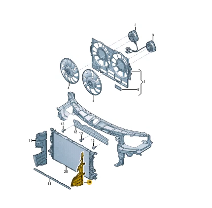 New AUDI A7 Sportback 4G8 Left Air Guide 4G8121283AR - Image 2 of 4