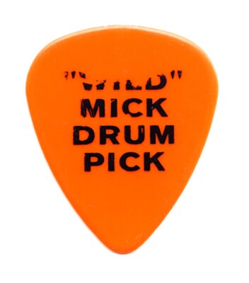 Dokken Wild Mick Brown Einseitig Orange Tour Gitarre Pick