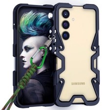 Aluminum Bumper Case For Samsung S25 S24 S23 S22 S21 S20 Ultra Black Metal Cover