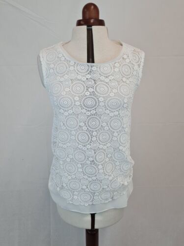 Damsel in a Dress Antique Lace Top White Size 8 (UK) New with Tags - Picture 1 of 9