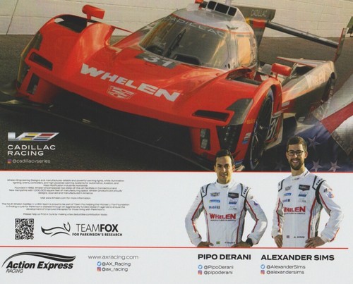 2023 Action Express Racing "2nd Version" Cadillac GTP signed IMSA WTSC Hero Card - Picture 2 of 2