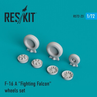 1/72 ResKit RS72-0023 F-16 (A,B,C,D) ''Fighting Falcon'' early weighted wheels set