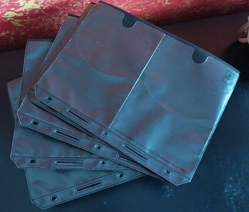 (5) CASE LOGIC Refill Binder Sleeves DVD Blu-Ray Storage Pages 20 Capacity 
