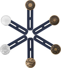 6 PCS Pants Extender Button, Luxiv Waistband Extender Buttons for Men and Women,