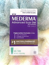 1 Pack Mederma Advanced Scar Gel, 1.76 oz 50gr