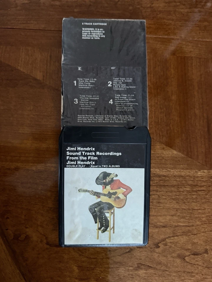 Jimmy Hendrix 8 Track Cassette Collection Lot of 7 Original Sleeves. Foto 4 de 4