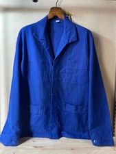 Vintage French Work Jacket Blue Chore Coat Made in France