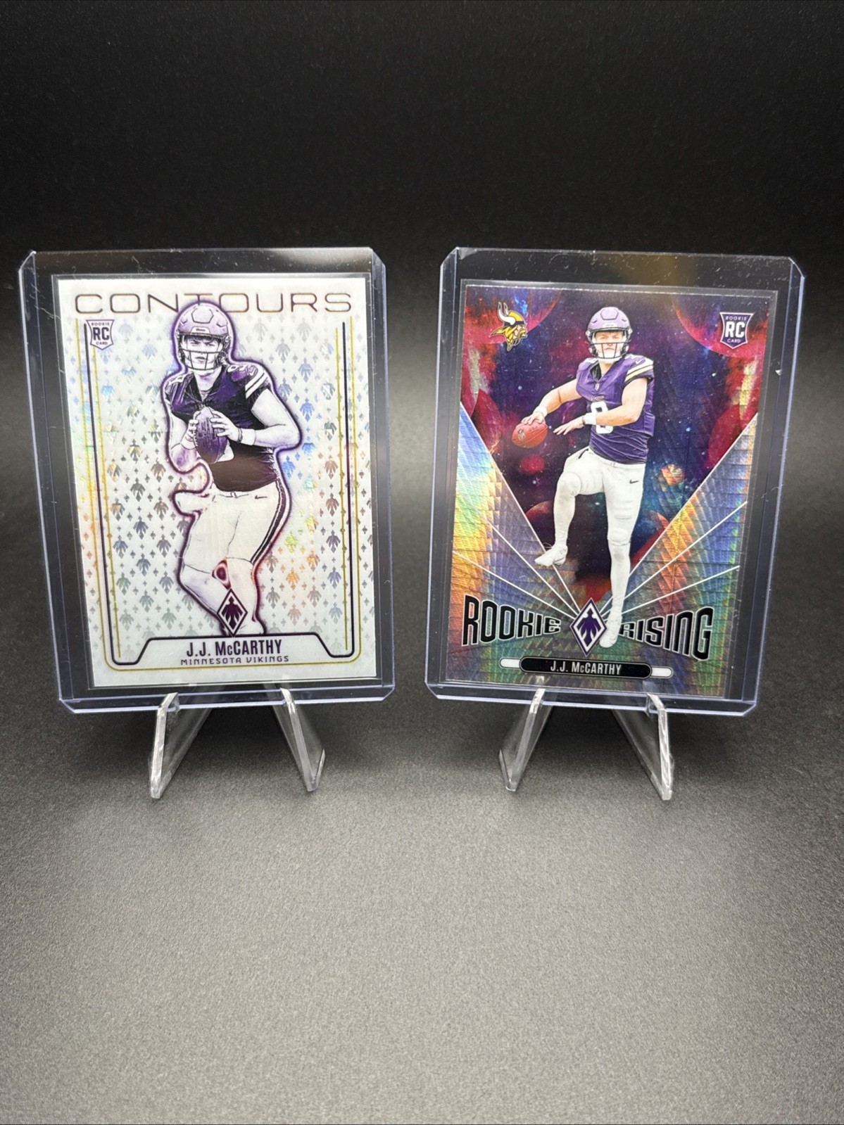 2024 Panini Phoenix- Hyper Contours + Hyper Rookie Rising JJ McCarthy RC