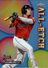 2024 TOPPS CHROME ALL ETCH REFRACTOR #CAE-17 JOSE RAMIREZ CLEVELAND GUARDIANS BA