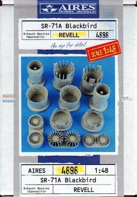 ARS4898 1:48 Aires SR-71A Blackbird Exhaust Nozzle Set Opened (REV kit)