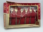 Nilsjohan Cocktail Forks Six Silver Plate Sweden 2148