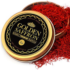 , Finest Pure Premium All Red Saffron Threads, Grade A Super Negin, Non-Gmo Ver