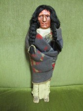 Vintage Original Native American Indian Skookum Bully Doll 11.5"
