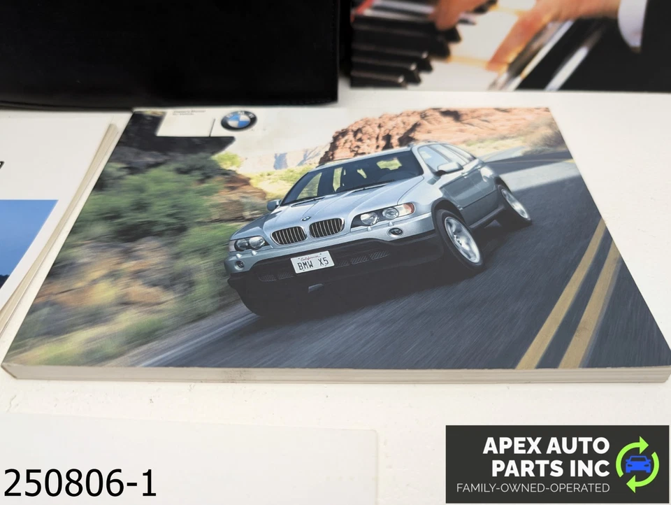 OEM 2000-2003 BMW X5 3.0L  Leather Case Owners Manual Operators User Guide - Изображение 3 из 4