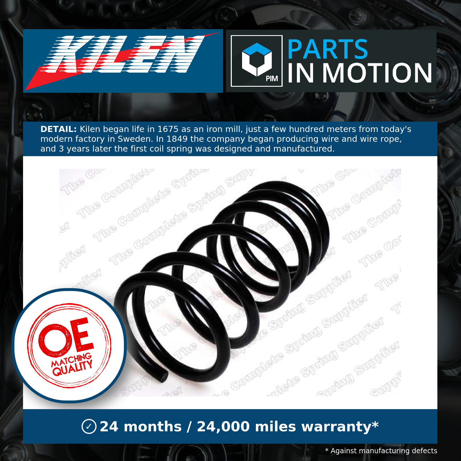 2x Suspension Coil Spring Front Long Life Quality Fits Ford Transit ROC CS3707 - Image 3
