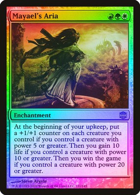 Mayael's Aria FOIL Alara Reborn HEAVILY PLD Rare MAGIC MTG CARD ABUGames