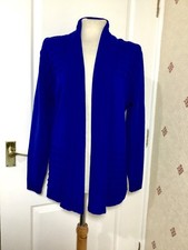 Ladies Edge To Edge Cardigan Size M/L, Royal Blue, No Pockets, Hardly Worn !!