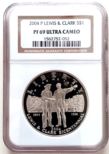 2004-P Lewis & Clark Bicentennial Comm. Silver Dollar NGC PF69 Ultra Cameo