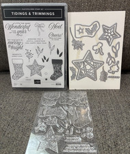 Stampin Up Stamps  dies TIDINGS  TRIMMINGS 