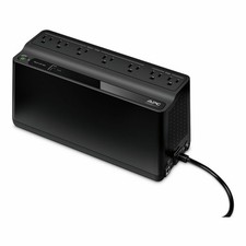 APC BE600M1 Back-UPS 600VA, 120V, 1 USB charging port, 7 NEMA outlets 2 surge 