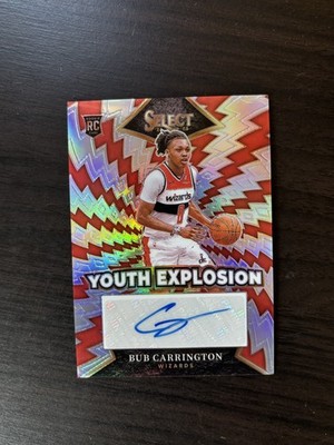 Bub Carrington 2024-25 Select Rookie Youth Explosion Autograph #YE-BUB RC Auto