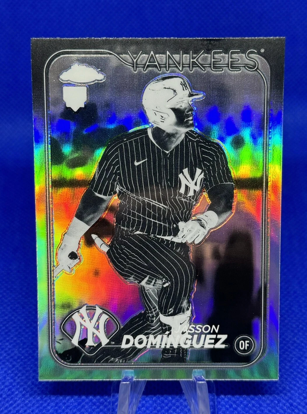 2024 Topps Chrome - Negative Refractor #89 Jasson Dominguez (RC) Yankees