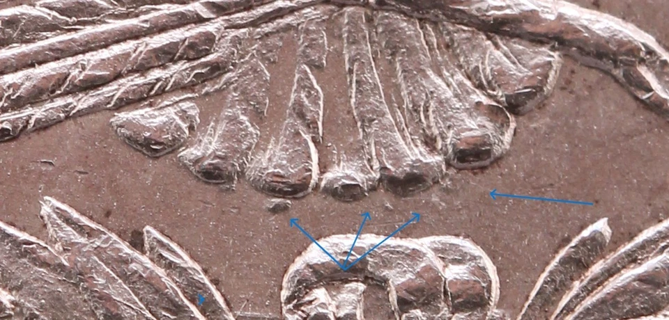 1878 7/8 TF $1 PCGS AU 55 "Reverse of 78" VAM 41A 7/4 Tail Feather OverStamp - Image 3 of 4