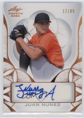2024 Leaf Trinity Bronze 17/99 Juan Nunez #BA-JN1 Auto 1pe6