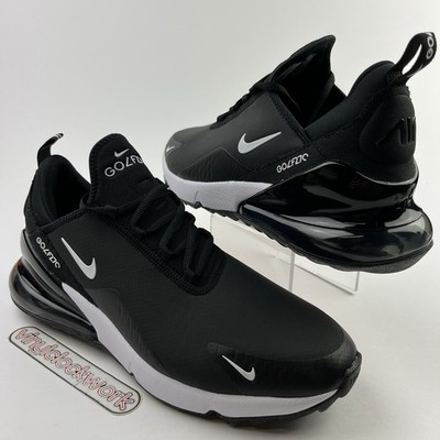 Nike Air Max 270 G Golf Shoes Black White Men's Size 11.5