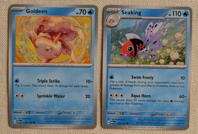 MEW 151 S&V LOT | SEAKING 119/165 | GOLDEEN 118 | EVOLUTION HUNT | COLLECTOR SET