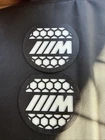 BMW 3 Series (E46) 2 Pcs M Logo Honeycomb Headlight Decorations Mods Tuning