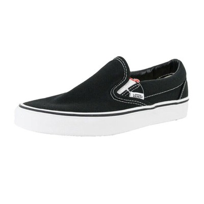 Vans Classic Men 8 Womens 9.5 Black Canvas Skateboard Shoes