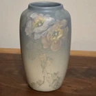 Weller Pottery  7 1/4 Hudson Blue Vase Excellent