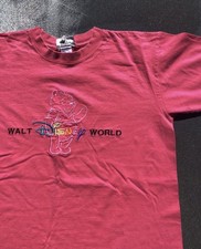 Vintage Winnie The Pooh Disney Made USA Embroidered Tee Shirt Pink 90s