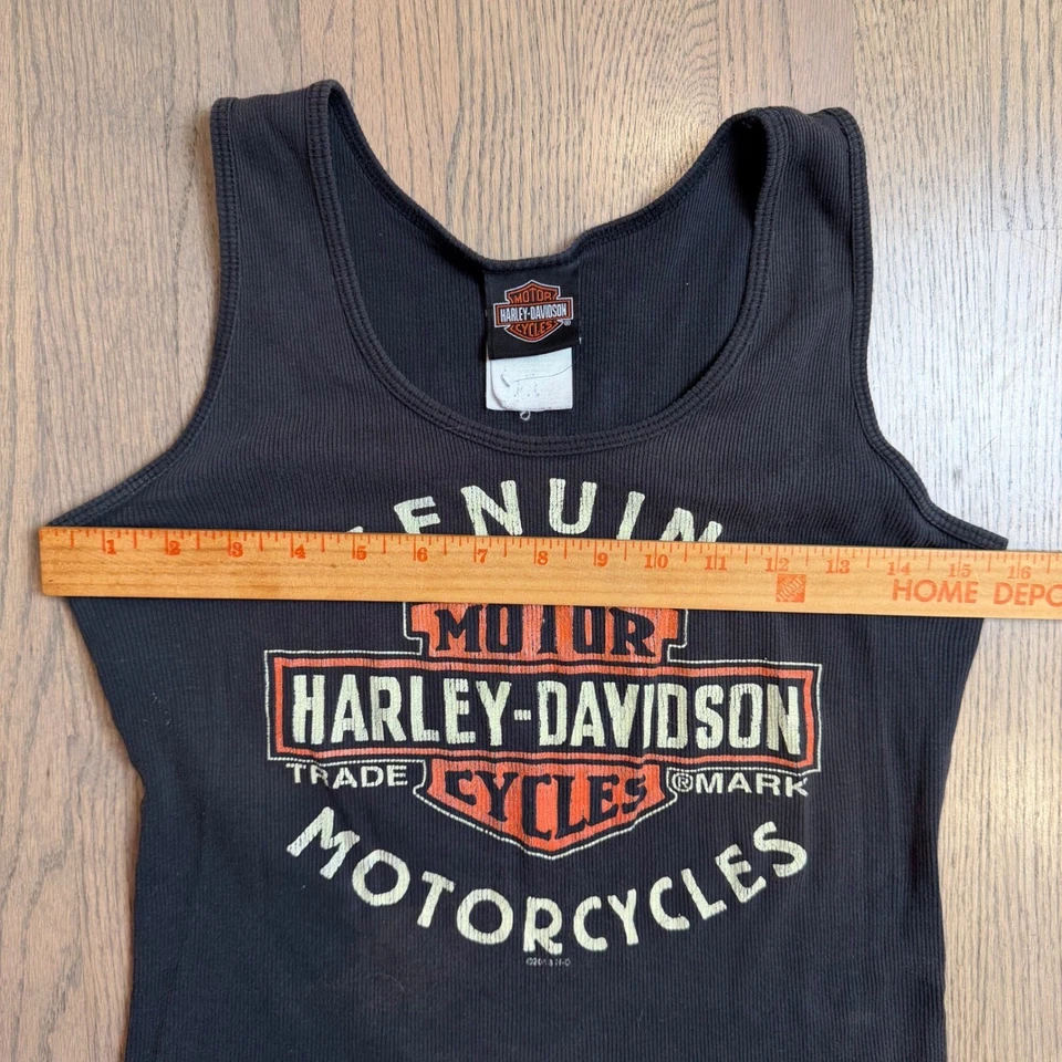 Harley Davidson женщин черный подлинный мотоциклов Майка Racine Wi - Изображение 3 из 4