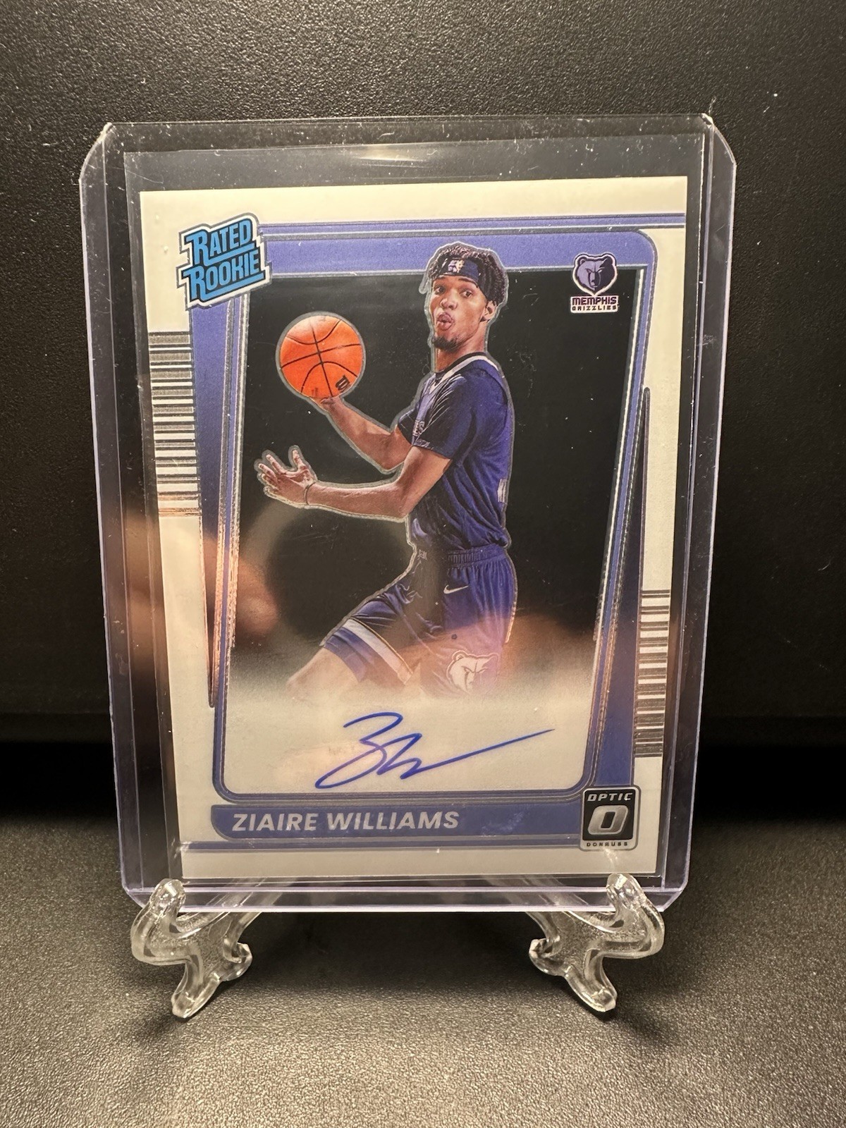 2021 Panini Donruss Optic Signatures Ziaire Williams #198 Rookie Auto RC