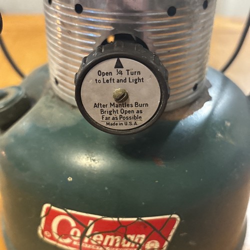 Coleman 220F Lanterna Verde Doppio Mantello Vintage, (Non Testata) - Foto 2 di 6
