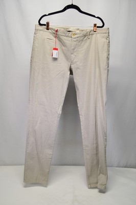 NWT Altea Canvas Tan Gray Mens Pants EU 56 US 38
