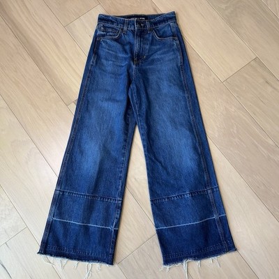 Veronica Beard Taylor Wide-Leg High Rise Crop High Rise Jeans Women s 24