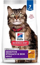 Adult 1-6 Stomach & Skin Sensitivity Support,Dry Cat Food,Chicken & Rice 7lb Bag 6.47 per pound