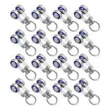 16 Pcs Rollers for Curtain Track Slider Tracks Rail Pulleys Runners