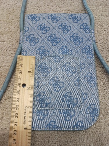 Guess Bandolera Bolso de Hombro Cartera Azul Snap Mini Ajustable - Imagen 20 de 21