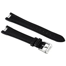 New Raymond Weil Women's Watch Replacement Band Black Leather Strap 16mm Lug